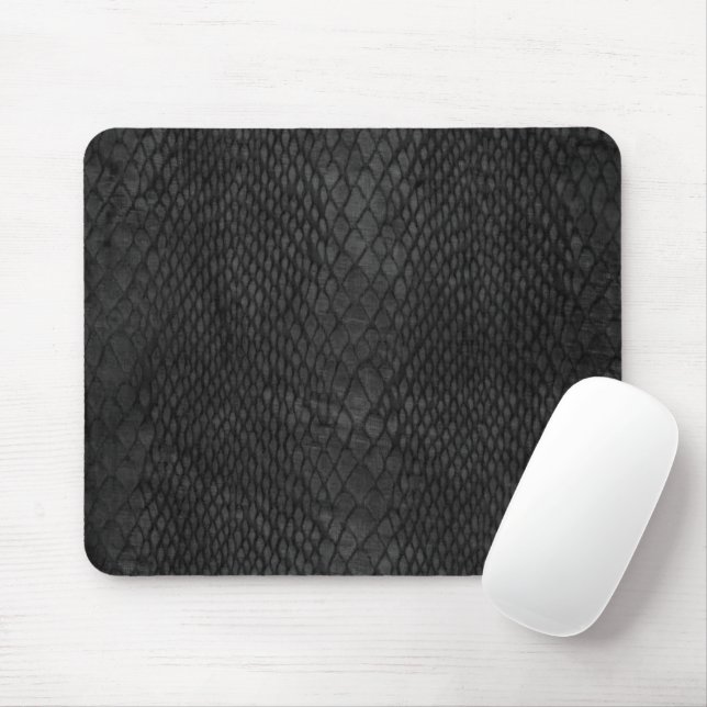 Mousepad Placa de Rato Preto e Escuro de Cinzas Negra (Com mouse)