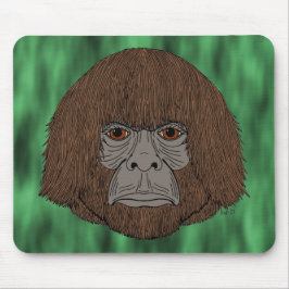 Mousepad Placa do mouse Bigfoot Portrait 2 (Tipo Humano)