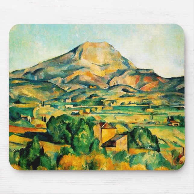 Mousepad Placa do mouse Cezanne Mont Sainte-Victoire (Frente)