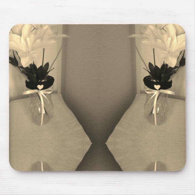 Mousepad Placa do mouse com Abstrato do ventilador embeleza (Frente)