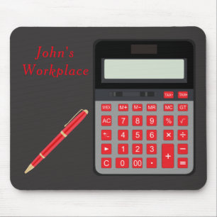 Mousepad Placa do mouse da calculadora e Caneta