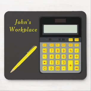 Mousepad Placa do mouse da calculadora e Caneta