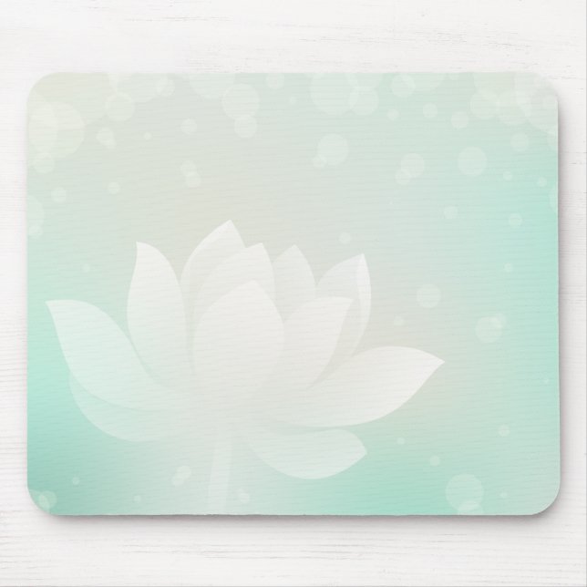 Mousepad Placa do mouse da Flor de Lotus Elegante (Frente)