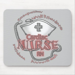 Mousepad Placa do mouse de Axiom Enfermeira Cardíaca