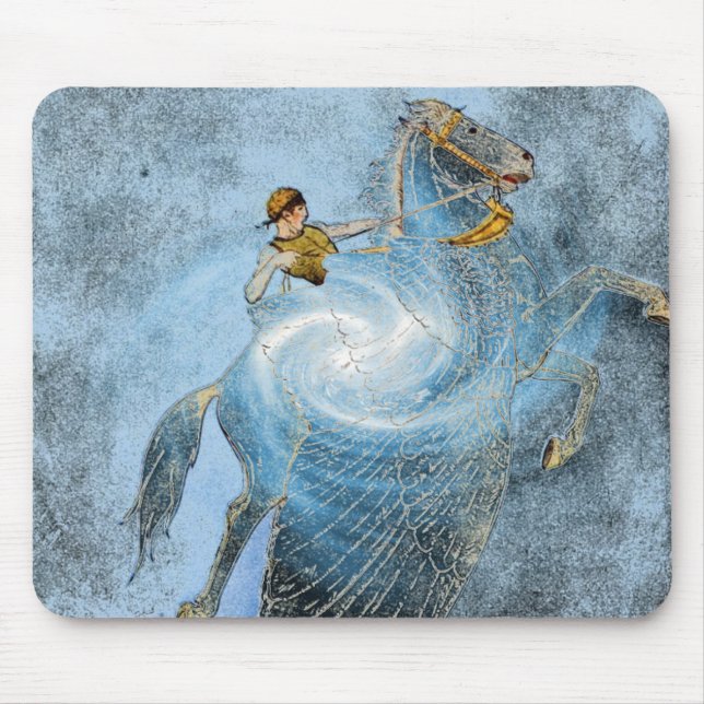 Mousepad Placa do mouse de cavalo ondulado (Frente)