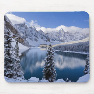 Mousepad Placa do Mouse de Cena de Neve do Lago Montanha