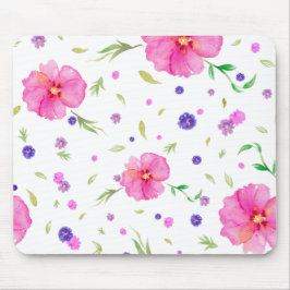 Mousepad Placa do mouse de flor de água - Presente Floral E