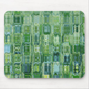 Mousepad Placa do mouse de vidro verde Abstrato