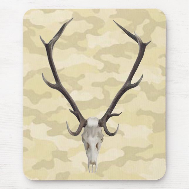 Mousepad Placa do mouse Deer Skull (Frente)