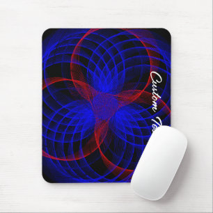 Mousepad Placa do mouse geométrico com ênfase em cor de mir