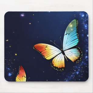 Mousepad Placa do mouse impressa por borboleta elegante