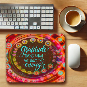 Mousepad Placa do mouse Inspirivity ‘Gratidão’