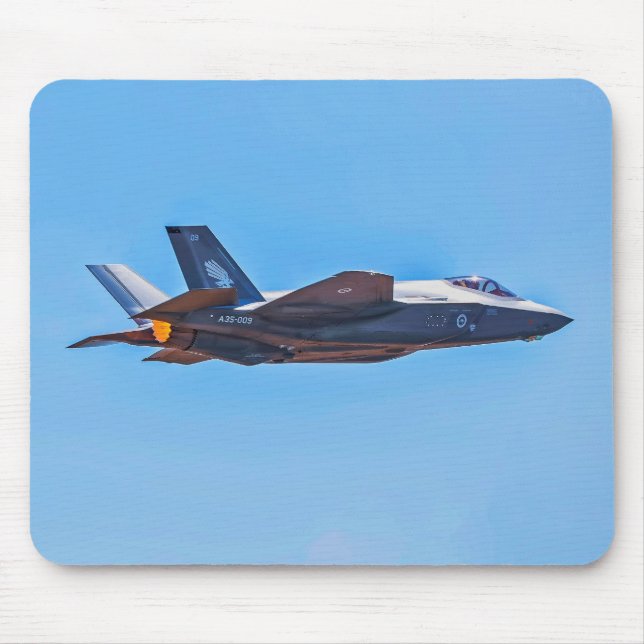 Mousepad Placa do mouse Martin F-35A Lightning II travada (Frente)