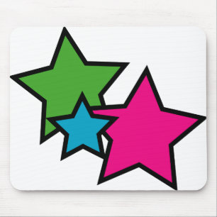 Mousepad Placa do mouse Neon Star