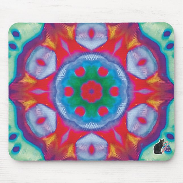 Mousepad Placa do mouse Pippin Kaleidoscope (Frente)