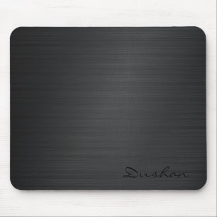 Mousepad Placa do mouse preto com proteção de metal para mo