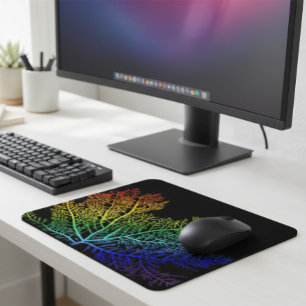 Mousepad Placa do mouse Rainbow Seaweed Pride