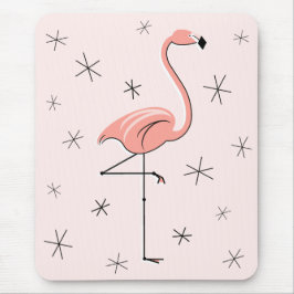 Mousepad Placa do mouse rosa Flamingo