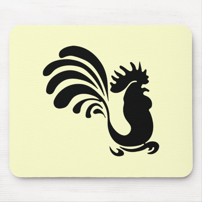 Mousepad Placa do mouse Stylized Rooster (Frente)