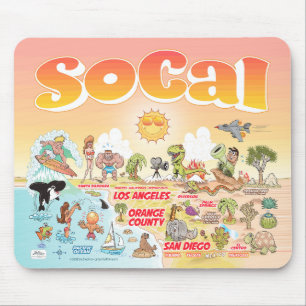 Mousepad Placa do mouse Sunny SoCal