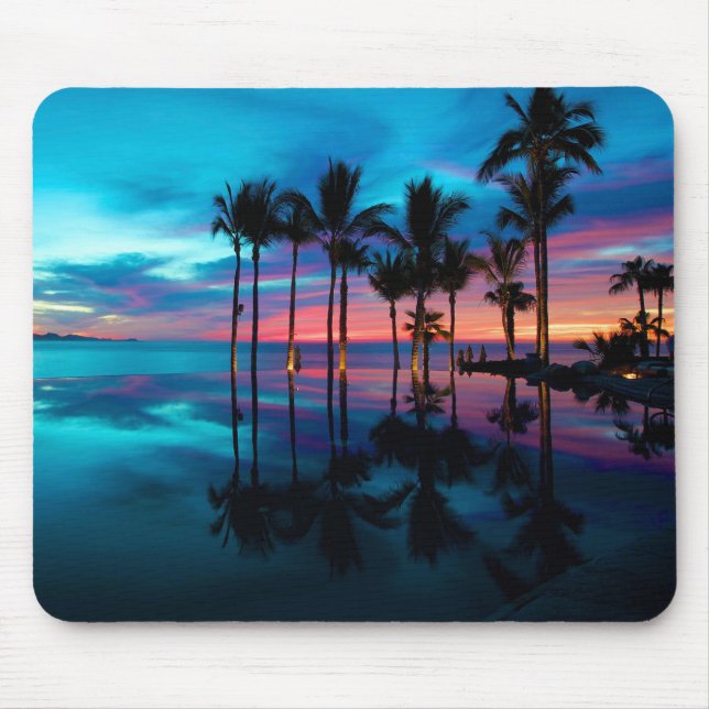 Mousepad Placa do mouse Sunset Beach (Frente)