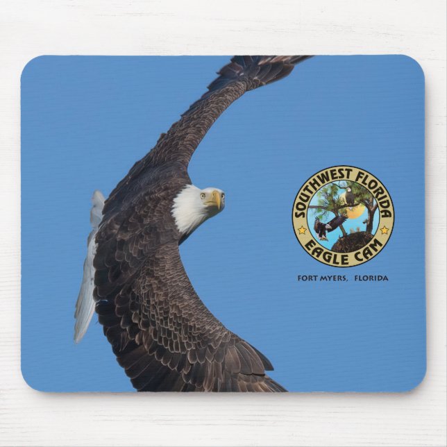 Mousepad Placa do mouse SWFL Eagle Cam (Frente)