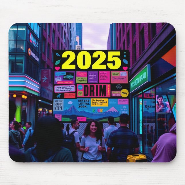 Mousepad Placa do mouse "Vision 2025" Urban Inspiration (Frente)