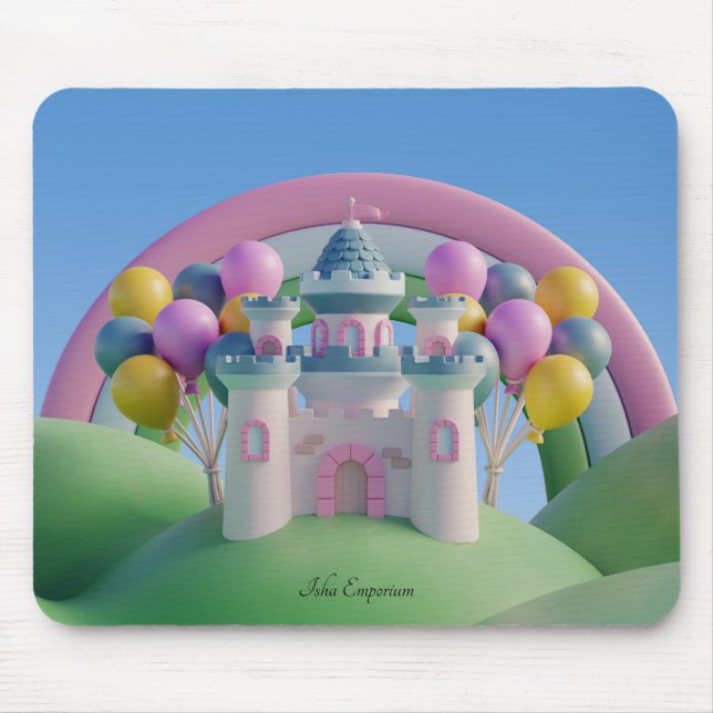 Mousepad Placa do mouse Whimsical Fairytale Landscape (Frente)