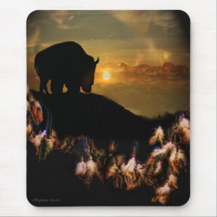 Mousepad Placa do Rato de Detentor de Sonho Americano Nativ