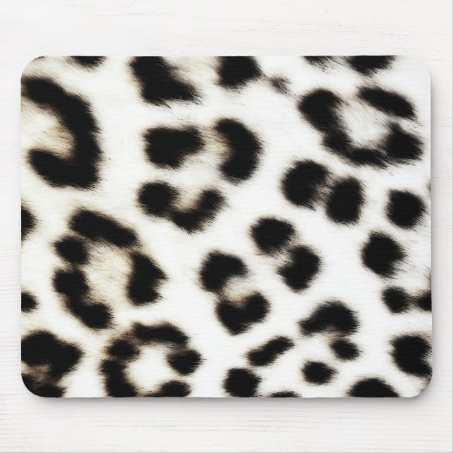 Mousepad Placa do rato Leopardo de Neve (Frente)
