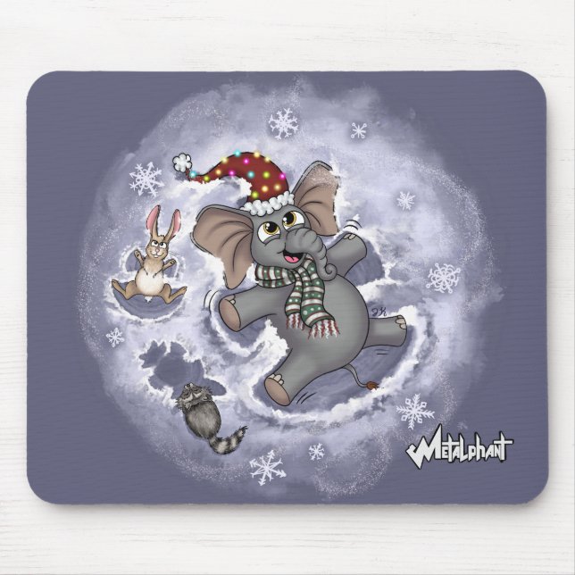 Mousepad Placa do rato Metalfabética Wilbur Snow Angels (Frente)