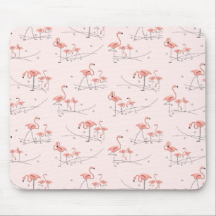 Mousepad Placa multimouse rosa Flamingos