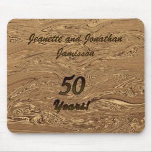 Mousepad Placa Personalizada de Mouse do ouro Casamento de