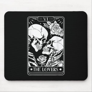 Mousepad Placa Tarot O Hallow Do Gótico De Esqueleto De Vin