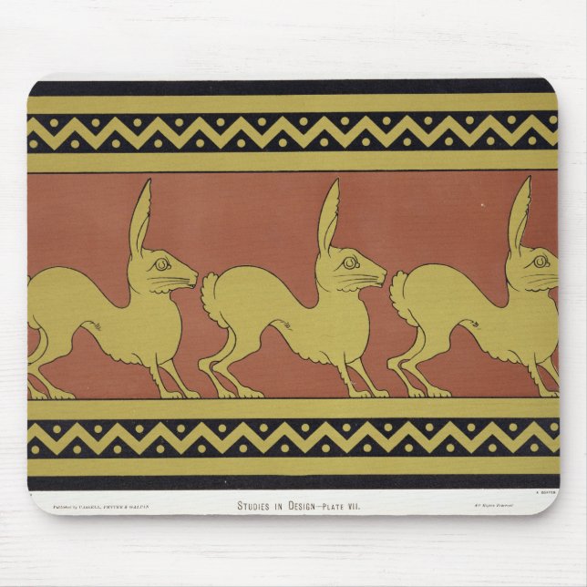 Mousepad Placa VII dos "estudos no design", c.1874-76 (Frente)