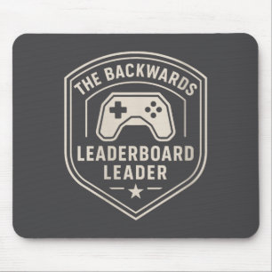 Mousepad Placar de Insígnia de Piada de Novata Gamer Divert