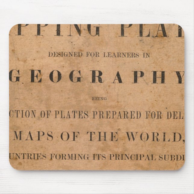 Mousepad Placas de mapeamento do Fitch (Frente)