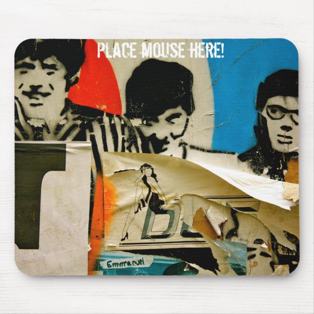 Mousepad Place espuma here! (Frente)