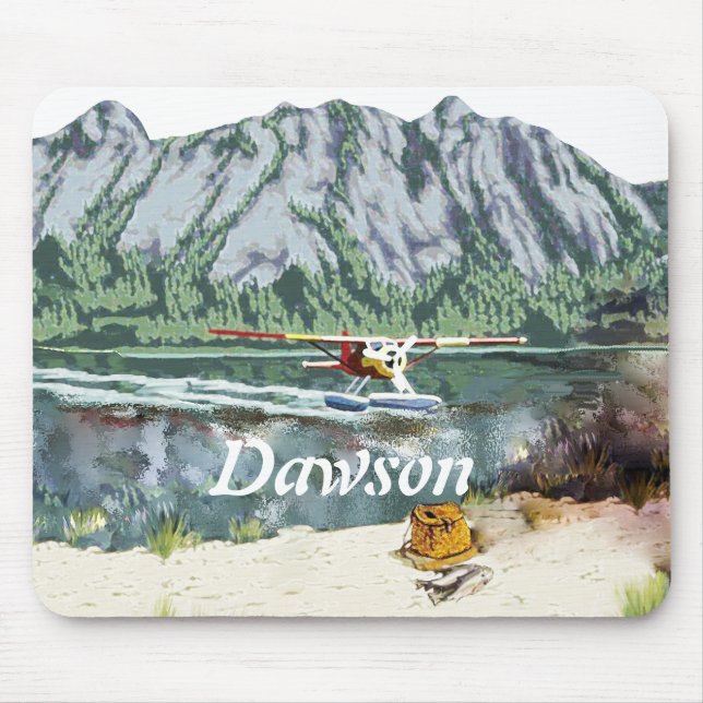 Mousepad Planador E Viagem De Pesca Do Alaska Bush (Frente)