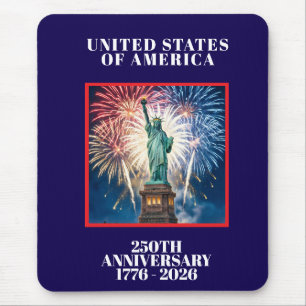 Mousepad Planejador Patriótico do 250º Aniversário dos EUA