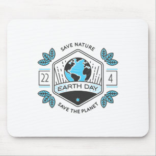 Mousepad Planeta de Mudanças Climáticas Ecológicas do Dia d