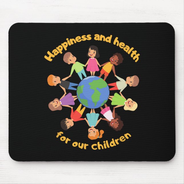 Mousepad Planeta Internacional do Dia da Criança (Frente)