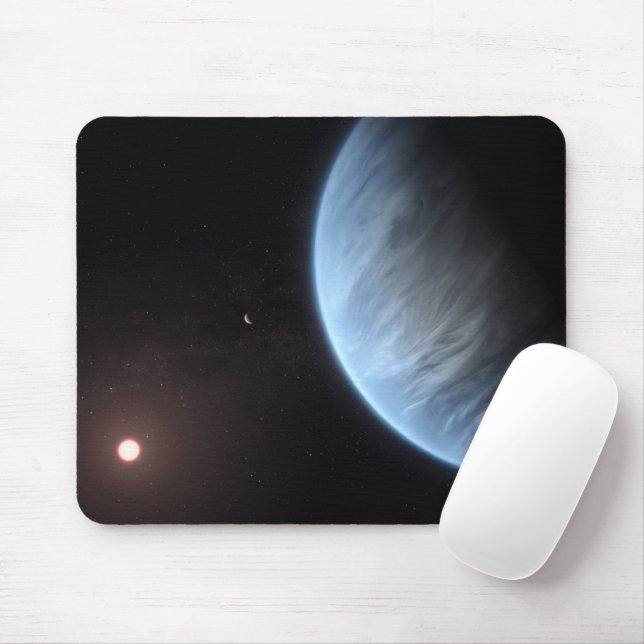 Mousepad Planeta K2-18b, Estrela De Host E Planeta De Acomp (Com mouse)