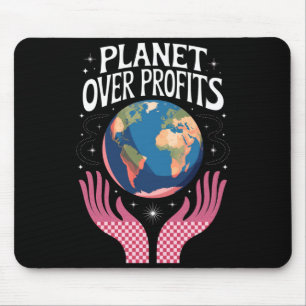 Mousepad Planeta Sobre Lucros A Mudança Climática da Terra
