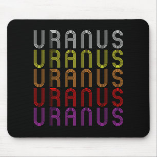 Mousepad Planeta Urano Retro Astronomia Vintage T-Shirt