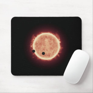 Mousepad Planetas Traindo Estrela Vermelha Anã Em Trapist-1