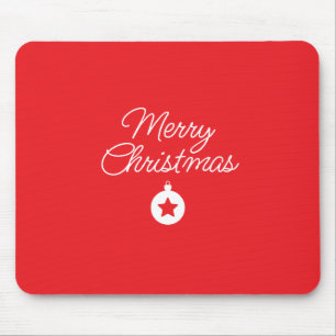 Mousepad Planície Minimalista Única Clássica de Feliz Natal