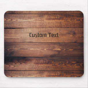 Mousepad Planilhas de madeira com nome