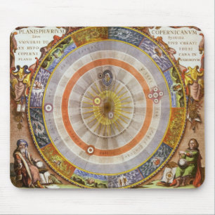 Mousepad Planisfero Celeste Copernicano de Astronomia Antig