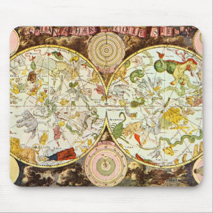Mousepad Planisphæri Cœleste 1698 - carta da astrologia